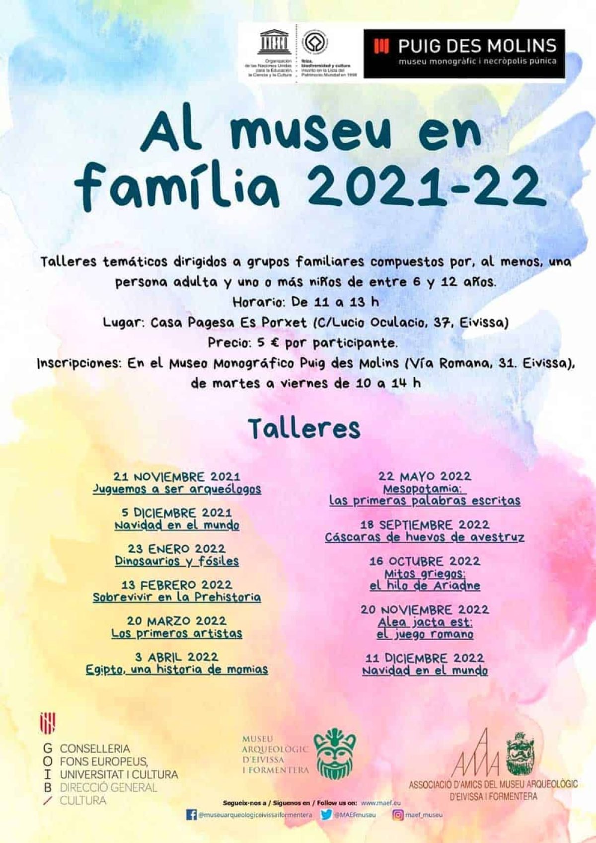 Ultime tre occasioni dell’anno per godersi “Al museo en familia” (Al museo in famiglia)